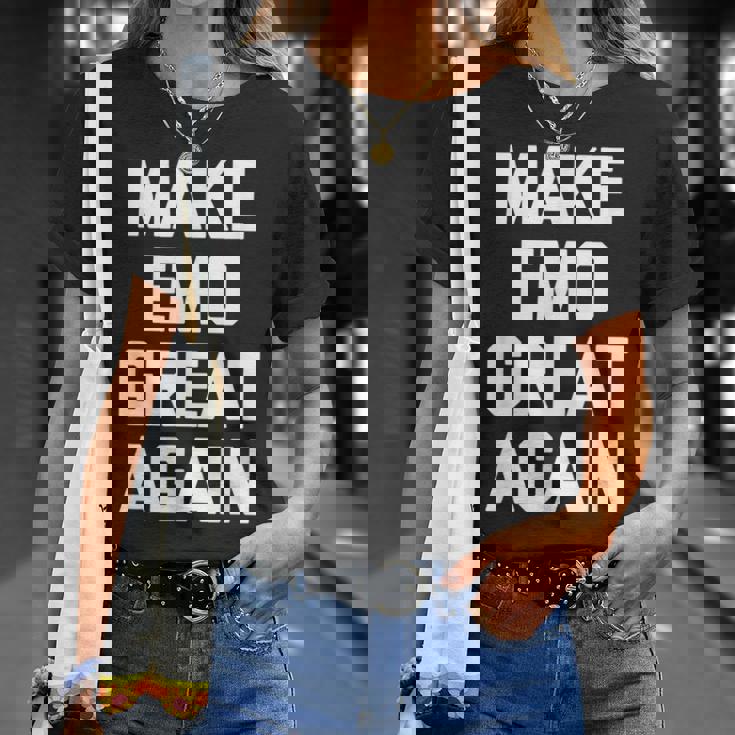 Make Emo Great Again インディーズミュージックエモ Tシャツ 彼女への贈り物