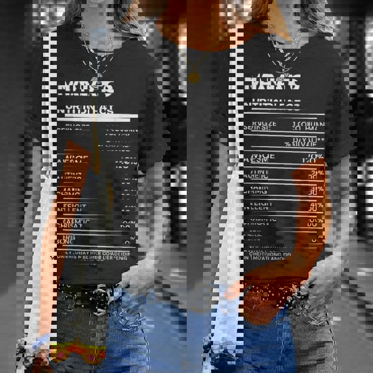 Manato 栄養成分表示 Tシャツ 彼女への贈り物