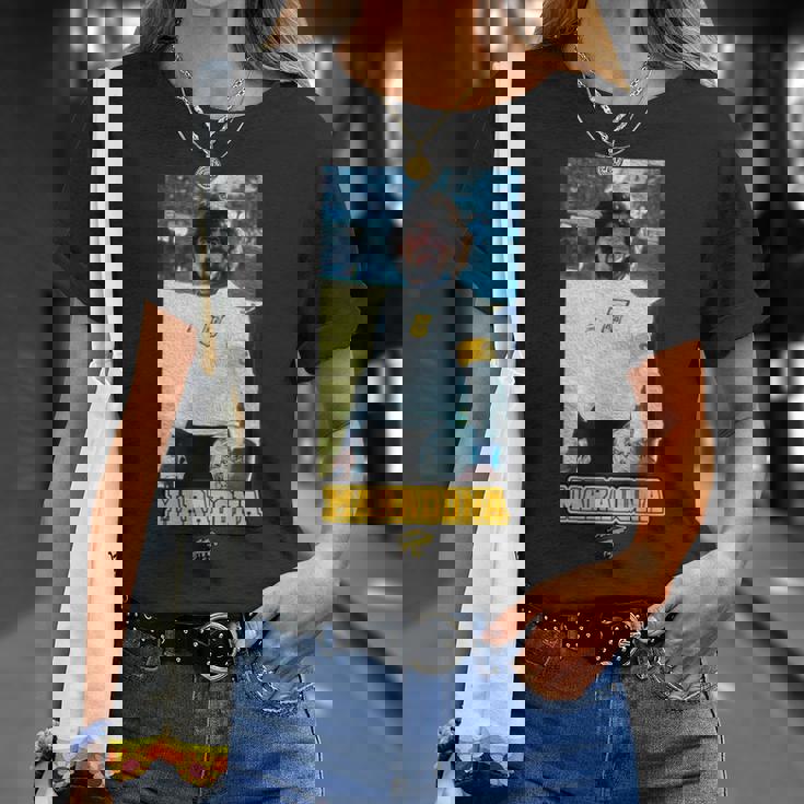 Maradona アルゼンチンヒゲ Tシャツ 彼女への贈り物