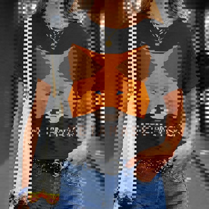 Metamask Fox 安全な暗号財布 Altcoin トークン交換 Tシャツ 彼女への贈り物