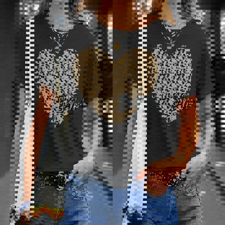 Be Mine ヒョウ柄 ハート Tシャツ 彼女への贈り物