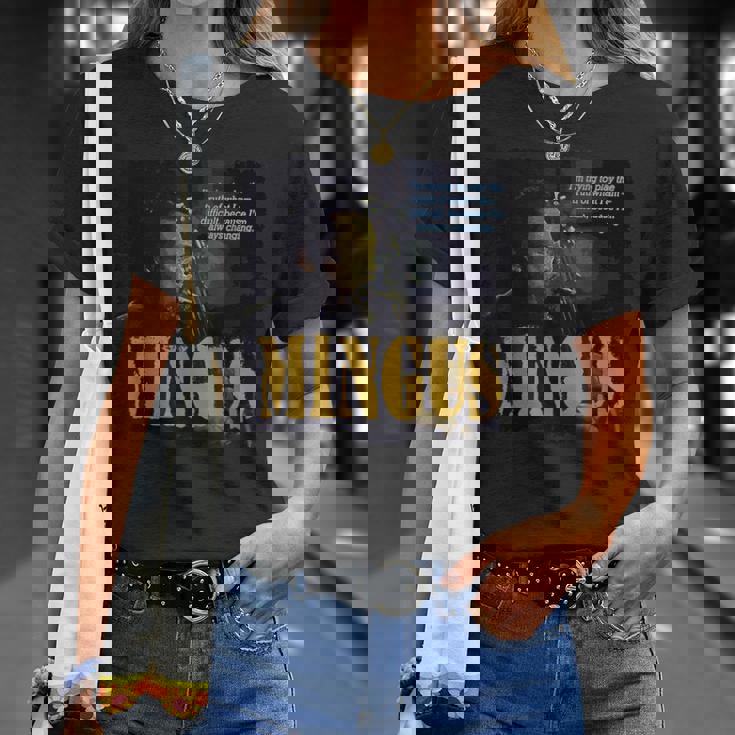 Mingus Jazz Wisdom Bassist ミュージシャン Tシャツ 彼女への贈り物