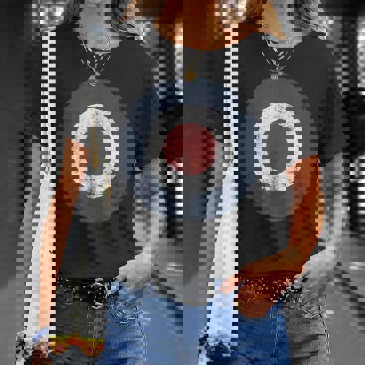 Mod Target ブルズアイ Uk Raf ラウンデルターゲット Tシャツ 彼女への贈り物