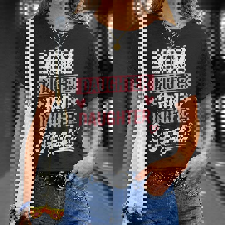 Mom Daughter Granddaughterquad マッチングママ 母の日 Tシャツ 彼女への贈り物