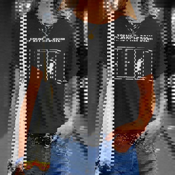 Monty Hall Problem 数学者ギフト 数学教師 オタク Tシャツ 彼女への贈り物