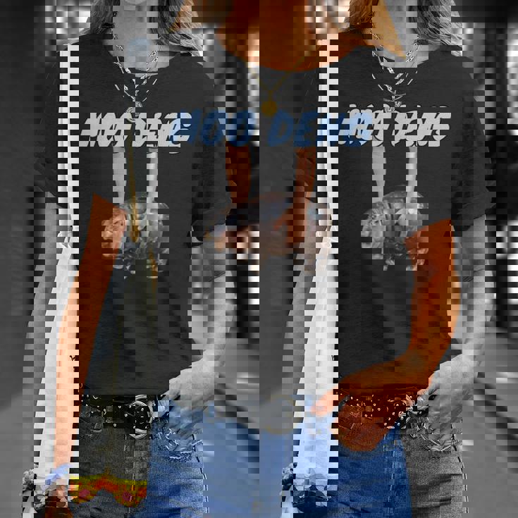 Moo-Deng Baby Pygmy Hippo Cute Zoo For Family Tシャツ 彼女への贈り物