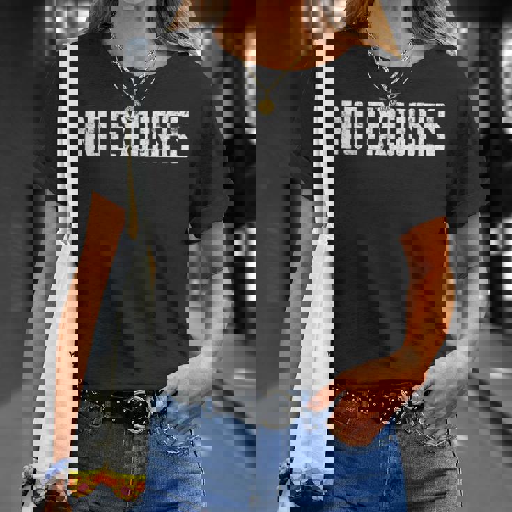 Motivation No Excuses Tシャツ 彼女への贈り物