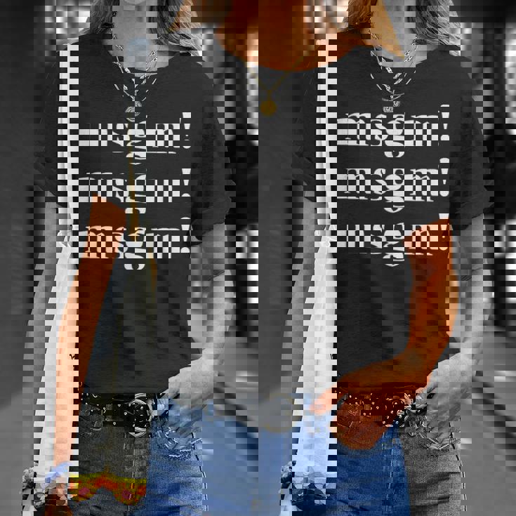 Msgm Message Me 。 Tシャツ 彼女への贈り物 Msgm Message Me 。 Tシャツ 彼女への贈り物