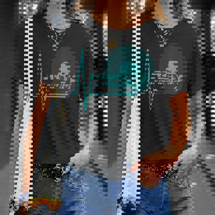 Music Is My Life Quote テクノハウス ダブ ステップ トランスハウス Tシャツ 彼女への贈り物