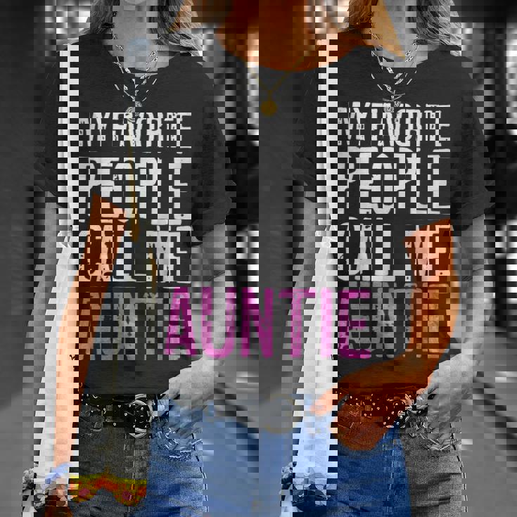 My Favorite People Call Me Auntie 母の日シャツ Tシャツ 彼女への贈り物