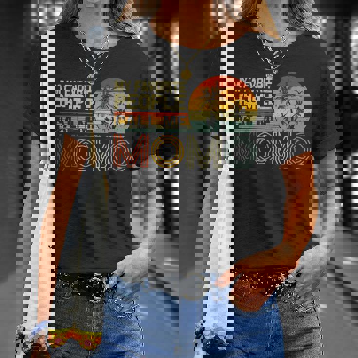 My Favorite People Call Me Momo ヴィンテージ レトロ 面白い モモモ Tシャツ 彼女への贈り物