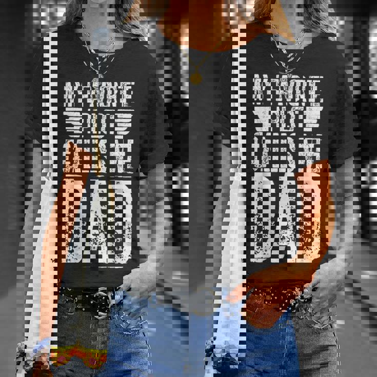 My Favorite Pilot Calls Me Dad シャツ ファニーアビエイター Tシャツ 彼女への贈り物