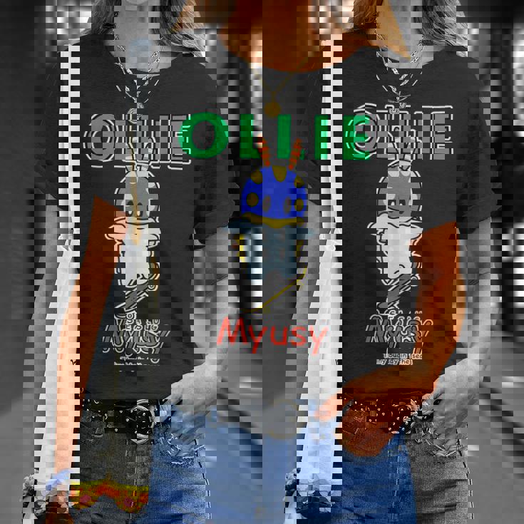 Myusy スケートボード トリック オリー Tシャツ 彼女への贈り物