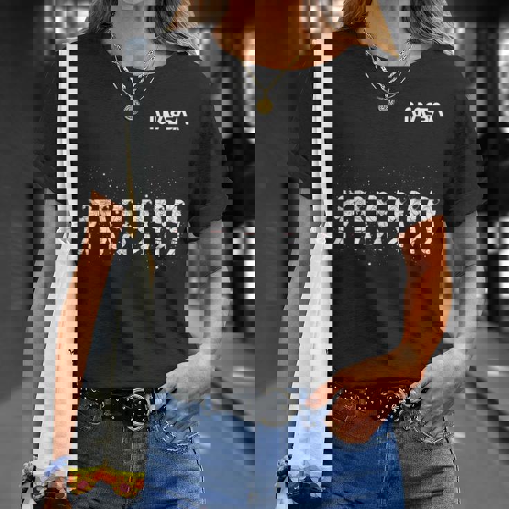 Nasa宇宙飛行士ダンシングワームロゴ Tシャツ 彼女への贈り物