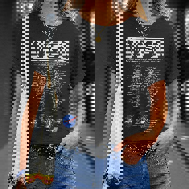 Nasa宇宙飛行士服の概略図 Tシャツ 彼女への贈り物