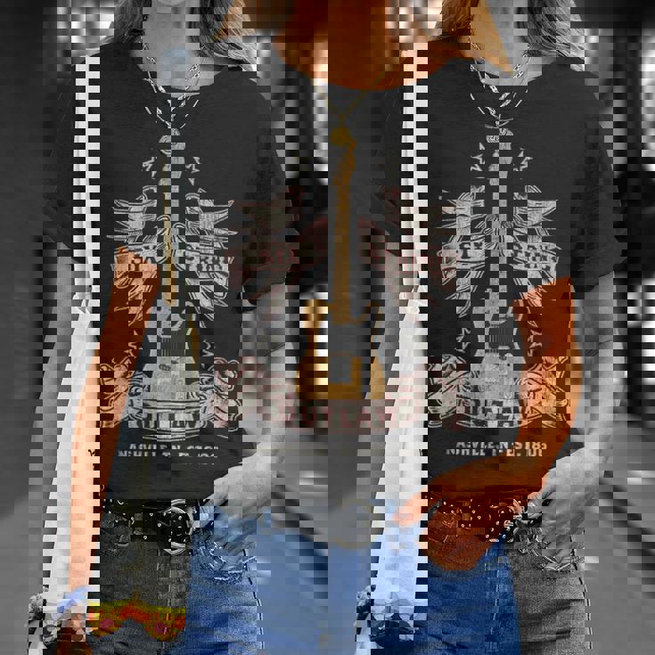 Nashville Guitar Player 6弦アウトロー Tシャツ 彼女への贈り物