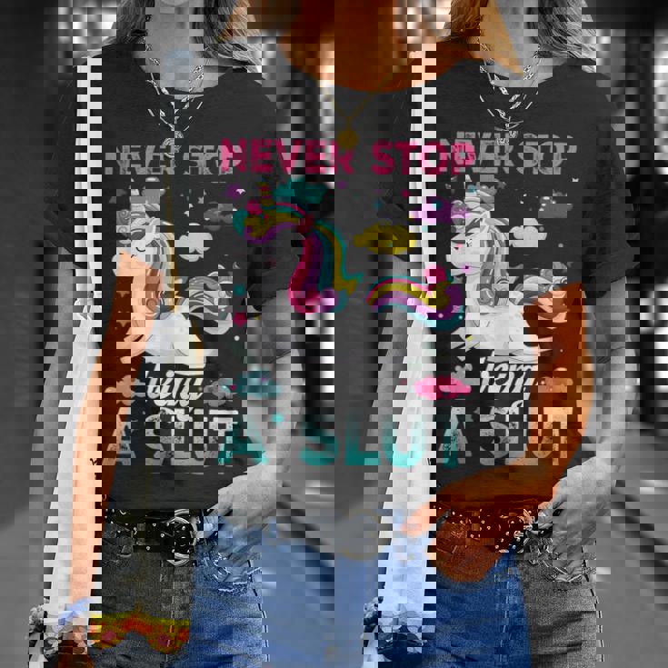 Nevertop Being Alut ユニコーン 面白い 大人 ユーモア 格言 Tシャツ 彼女への贈り物