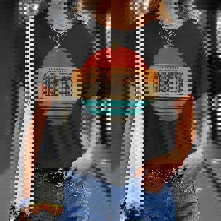 Nikita 名称 レトロ・ヴィンテージ・サンセット 限定版 Tシャツ 彼女への贈り物