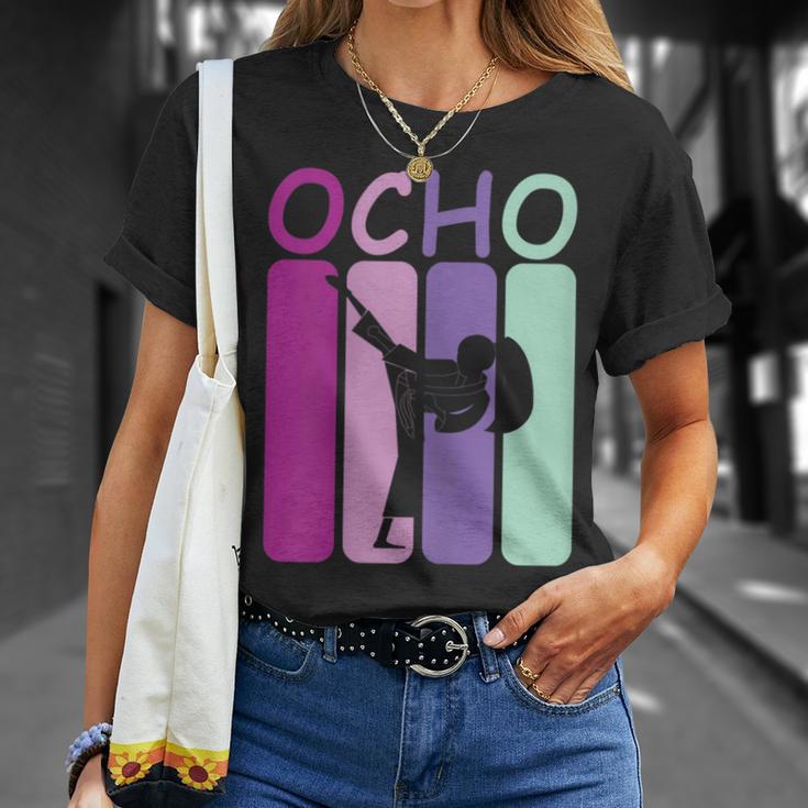 Niños 8 Cumpleaños Regalo De Karate Retro Chicas Camiseta unisex Regalos para ella