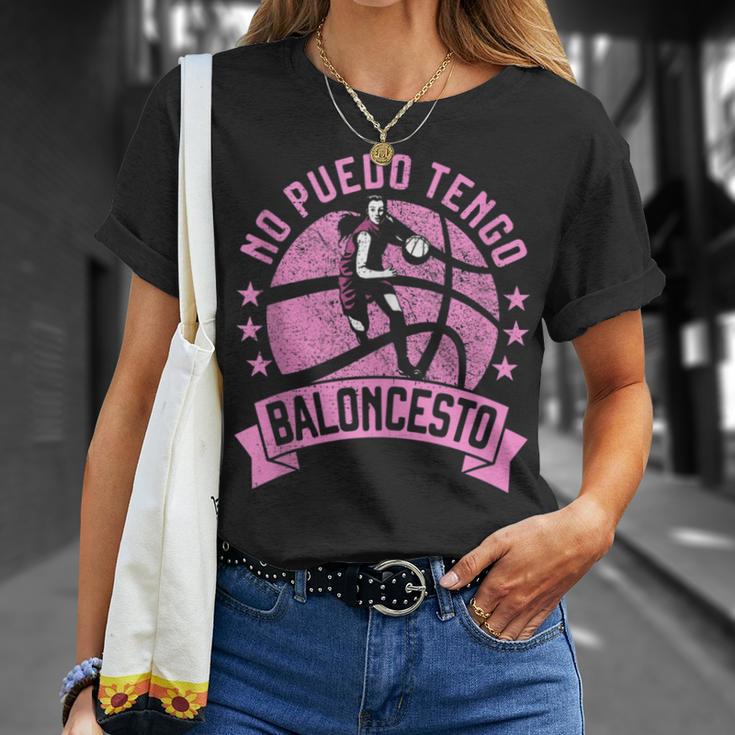 No Puedo Tengo Baloncesto Divertido Para Niña Y Basket In Mangas Camiseta unisex Regalos para ella