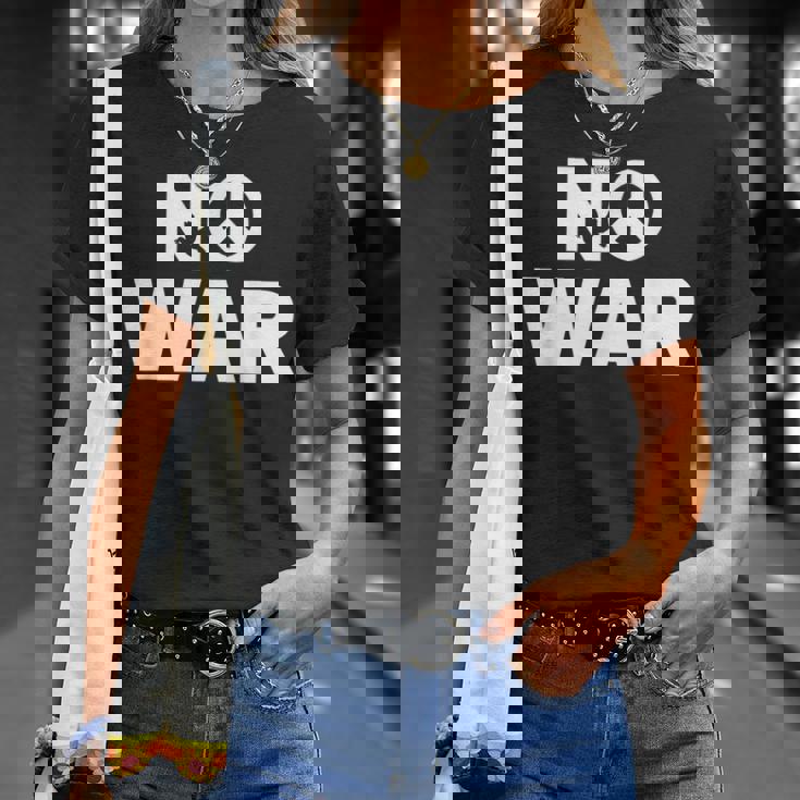 No War Peace No War No WarNo War Tシャツ 彼女への贈り物