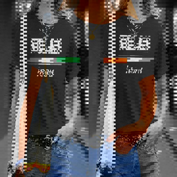Nolan Irish Family Name 聖パトリックデー アイルランド国旗 Tシャツ 彼女への贈り物