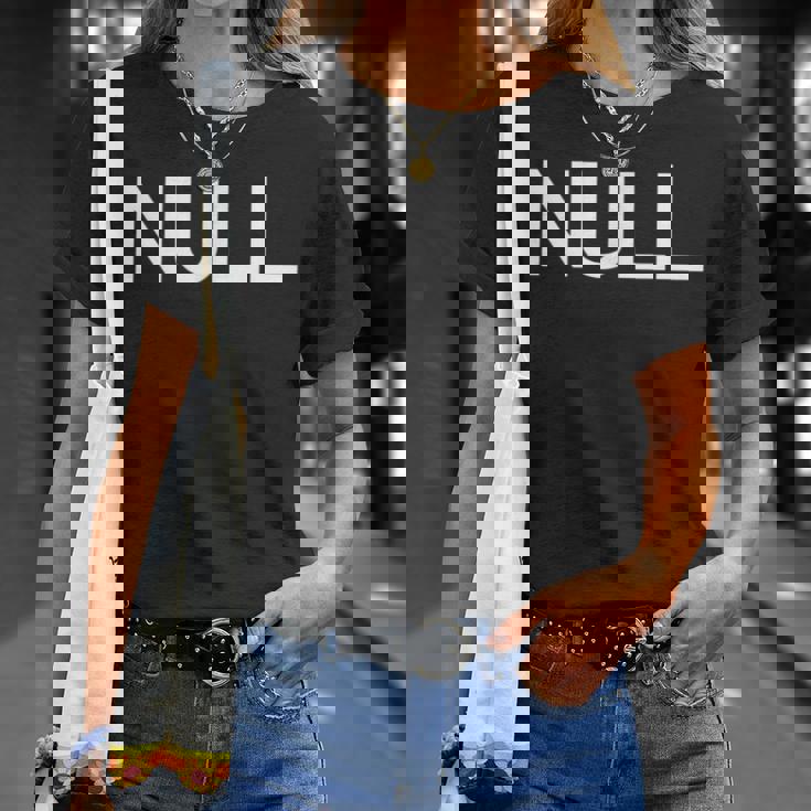 Null Computer サイエンスコード エラー ユーモア エンジニア Tシャツ 彼女への贈り物