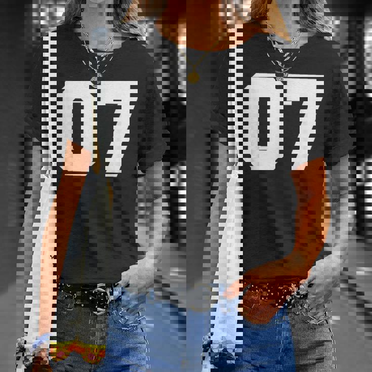 Number 07Ports Jersey Player 07 7 Fan Front Printarsity Tシャツ 彼女への贈り物