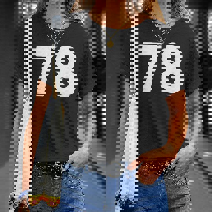 Number 78 、Eventy-8 ジャージ スポーツ 誕生日 Tシャツ 彼女への贈り物