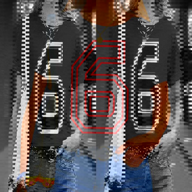 Number Numero 6 6番 Tシャツ 彼女への贈り物