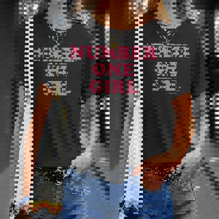 Number One Girl Tシャツ 彼女への贈り物