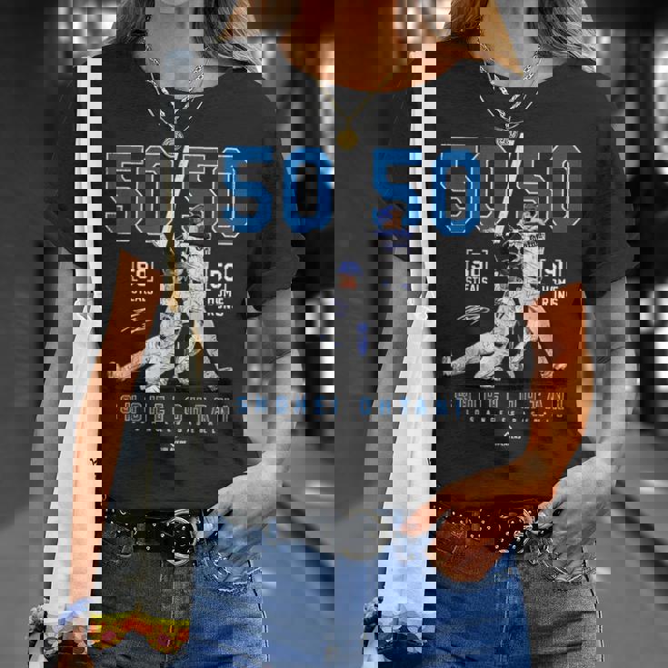 Ohtani 50-50 Club Legendhohei Ohtani Los Angeles Mlbpa Tシャツ 彼女への贈り物