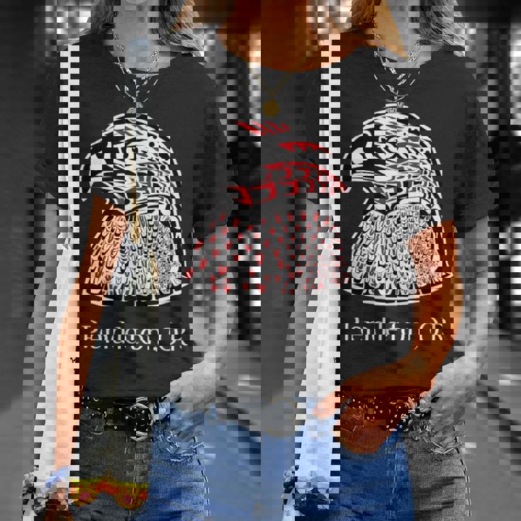 Pacific Nw ネイティブアメリカン インディアン イーグル ペンドルトン Or Tシャツ 彼女への贈り物