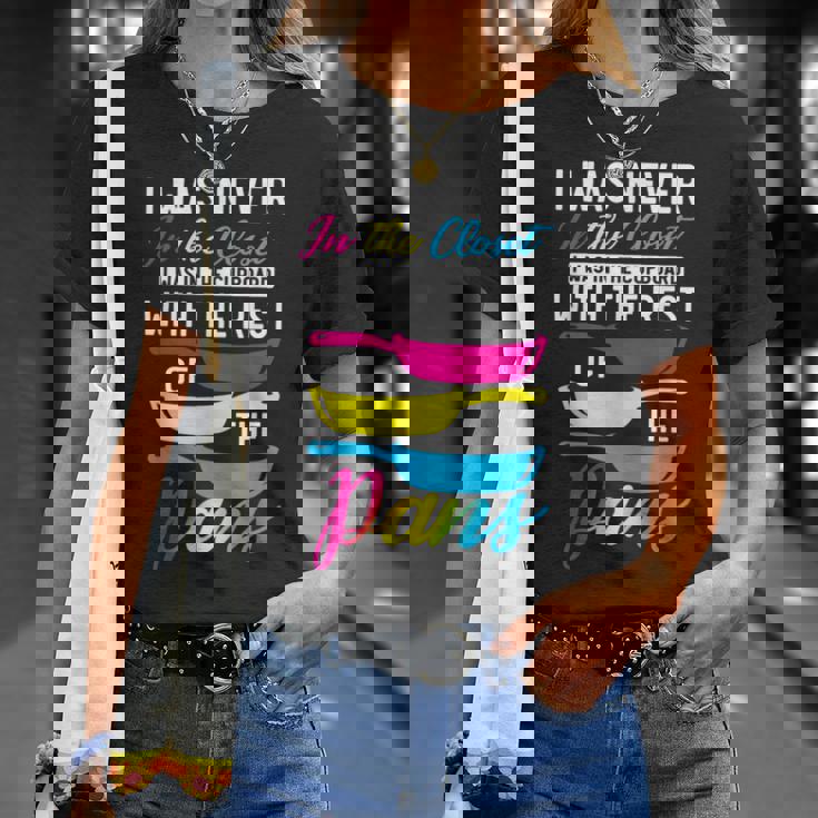 Pansexual Orgullo Pansexualartenes Bisexuales Lesbianas Gay Camiseta unisex Regalos para ella