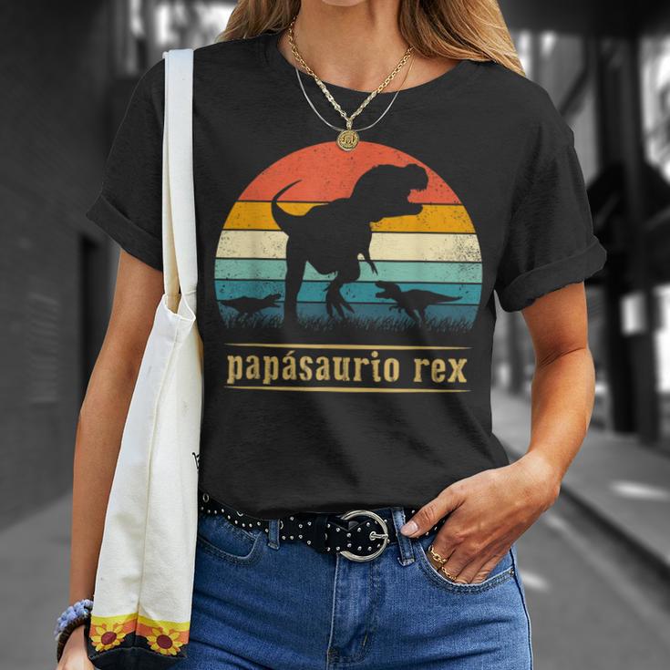 Papá-Saurio Rex Divertido Dinosaurio Día Del Padre Regalo Camiseta unisex Regalos para ella