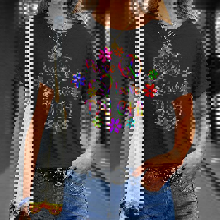 Peace Love 太極拳 Tシャツ 彼女への贈り物