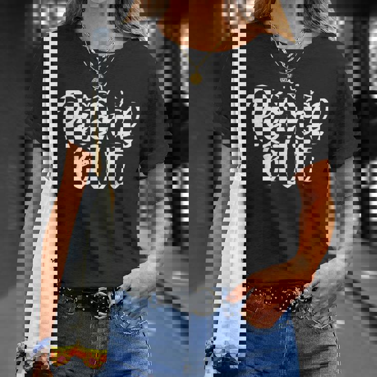 Peace Out Meme Tシャツ 彼女への贈り物