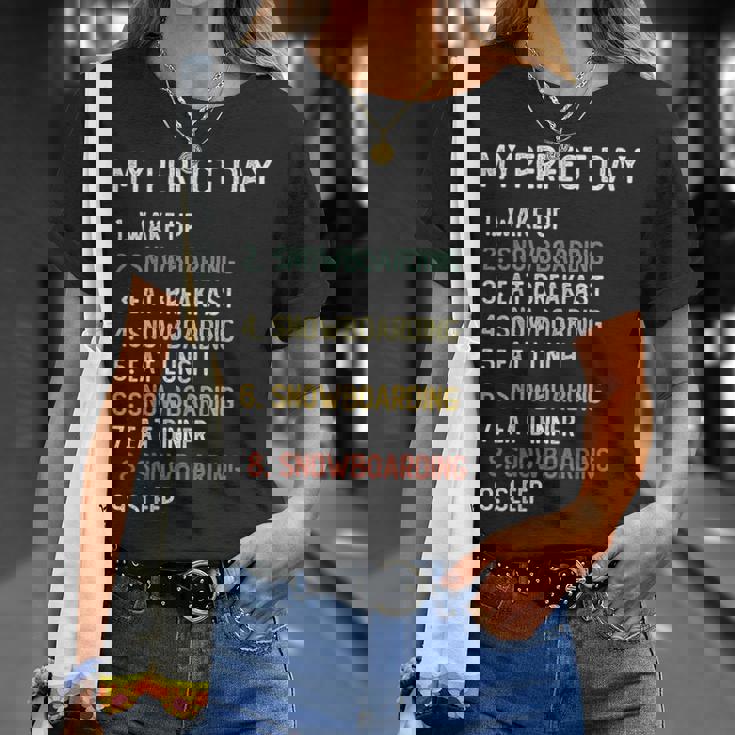 Perfect Day スノーボード シャツ メンズ ボーイズ ティーン スノボ Tシャツ 彼女への贈り物