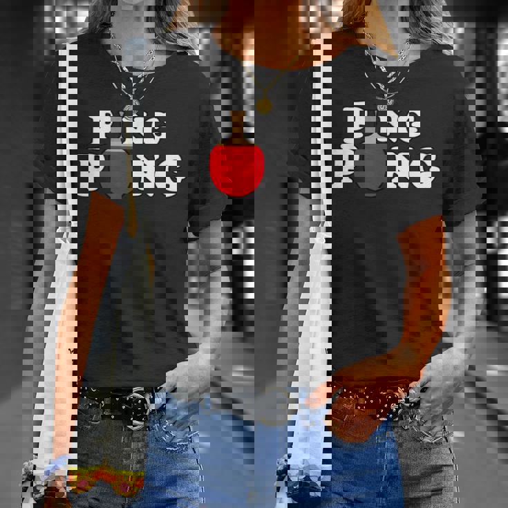 Ping Pong ピンポン卓球 おもしろレトロ Tシャツ 彼女への贈り物