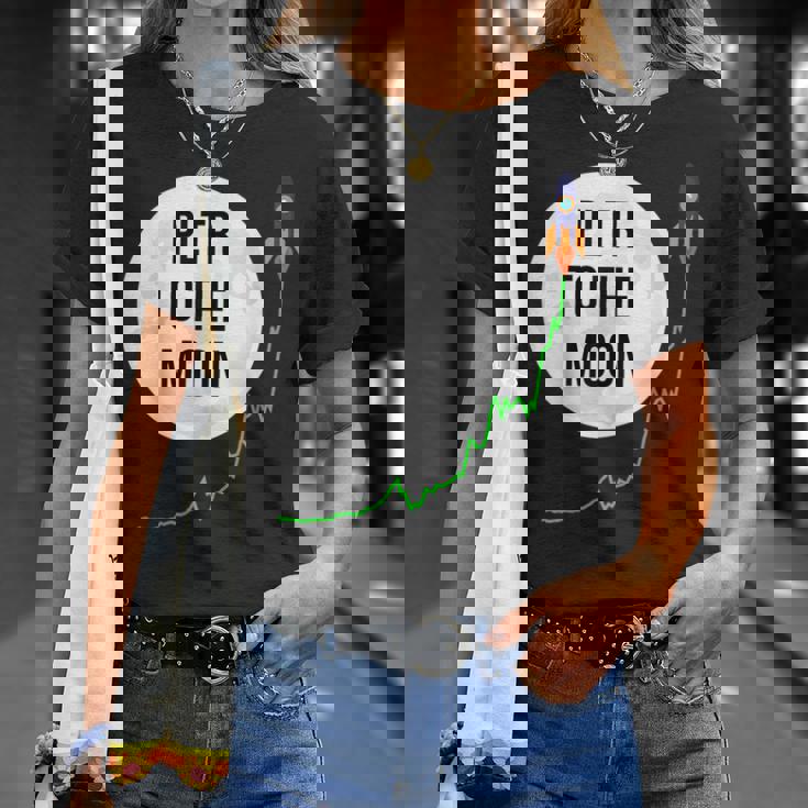 Pltr トゥザムーン株式ティッカー Wsb 面白いミーム Tシャツ 彼女への贈り物