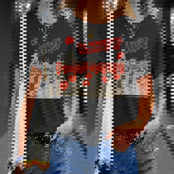 Poppy Field Tin Man ライオン かかし トト ドロシー オズの魔法使い Tシャツ 彼女への贈り物