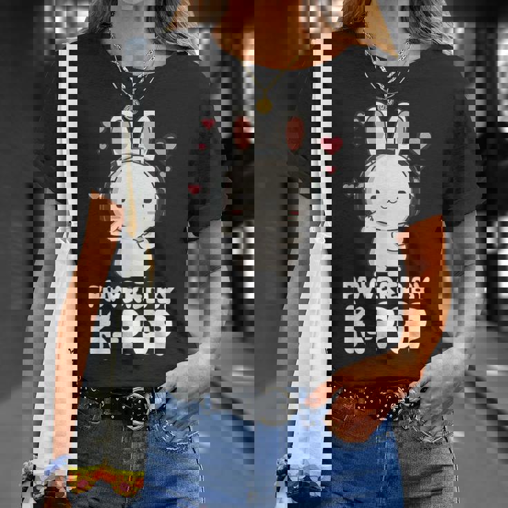 Powered By Kpop Rabbit韓国ポップマーチ K-Popグッズ Tシャツ 彼女への贈り物