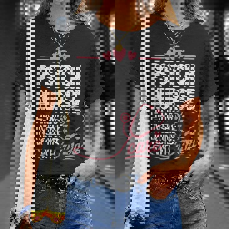 Psych Nurse Mental Health Psychiatric Nursing Appreciation Tシャツ 彼女への贈り物