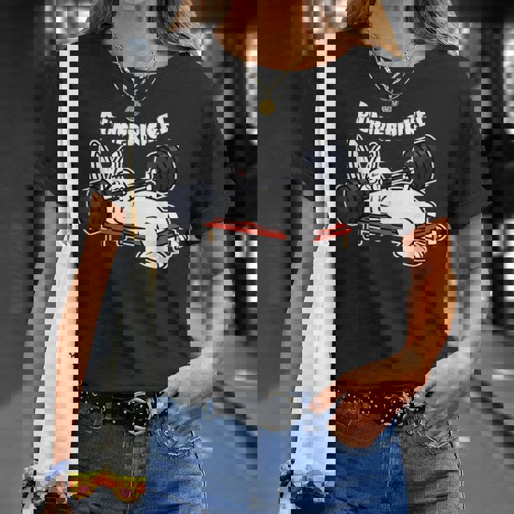 Pumppernickelラビットフィットネスベンチプレスワークアウトファニー Tシャツ 彼女への贈り物