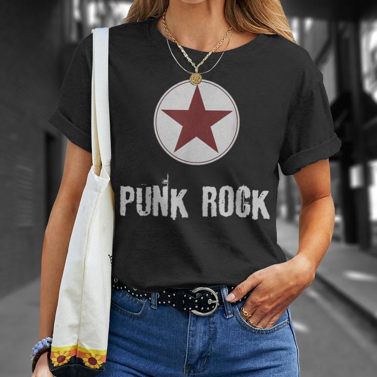 Punk Rock パンクロックスターのプレゼントでパンクロックミュージシャンのデザイン Tシャツ 彼女への贈り物