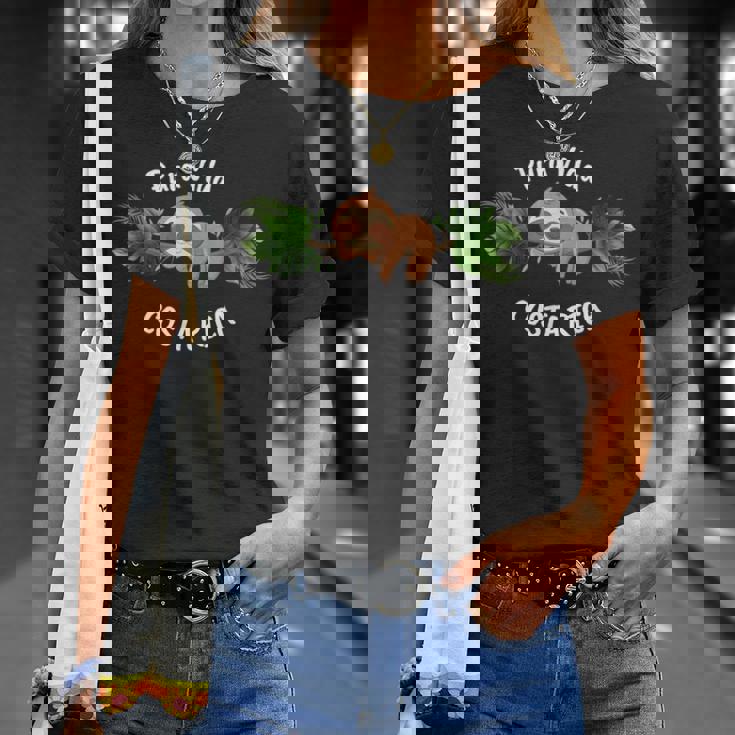 Puraida コスタリカ ナマケモノ リラックス Tシャツ 彼女への贈り物