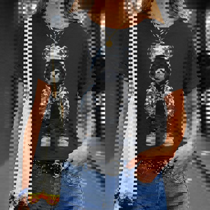 Rap Bear Collector Style Reflective Hip Hop Teddy With Bling T-Shirt Gifts for Her Rap Bear Collector Style Reflective Hip Hop Teddy With Bling T-Shirt Gifts for Her