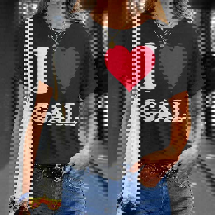 Red Heart I Love Gal Tシャツ 彼女への贈り物