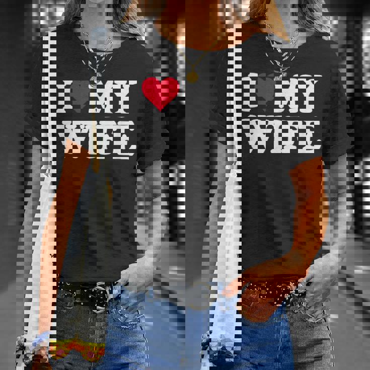 Red Heart I Love My Wife Tシャツ 彼女への贈り物