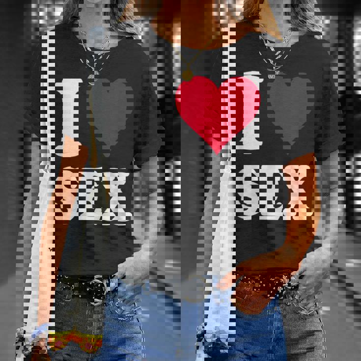 Red Heart I Loveex Tシャツ 彼女への贈り物